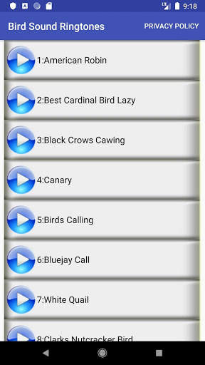 Bird Sound Ringtones: Bird call ringtones screenshot 1