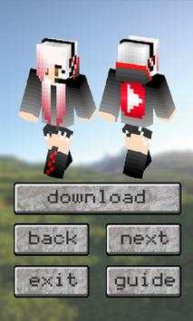 YouTubers Skins for Minecraft: PE screenshot 2