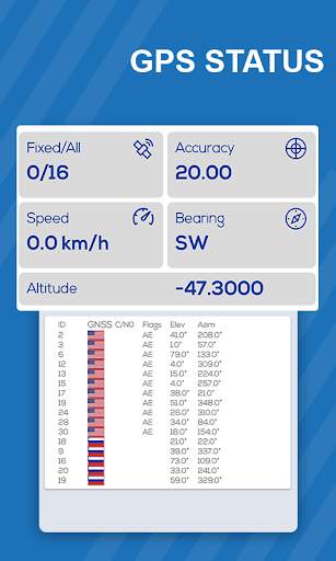 GPS Satellites Radar : GPS Test screenshot 1