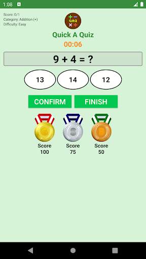 Quick A Quiz: Arithmetic, Math, Game, Brain Teaser screenshot 6