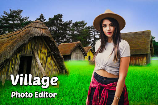 Village Cut paste Photo Frame screenshot 1