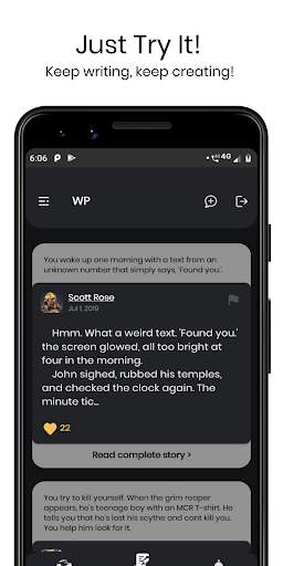 Writing Prompts - An Online Co screenshot 6
