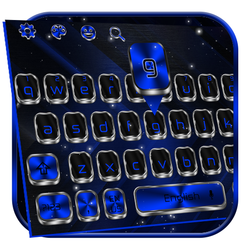 Blue Metal Keyboard icon