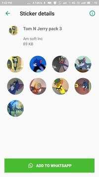 Stickers for Tom And Jerry- Sticker for Whatsapp screenshot 3