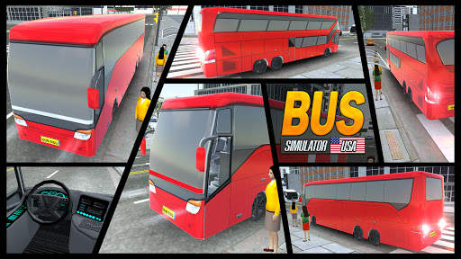 USA Simulator bus 2021 Permainan mobil screenshot 3