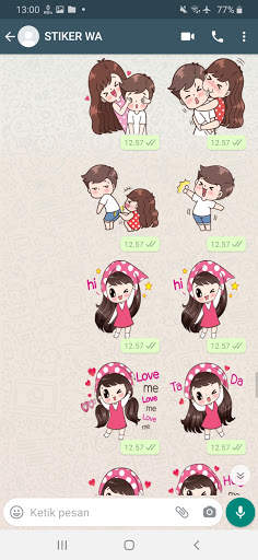 Stiker WA Love Story Couple 2021 WAStickerapps screenshot 1