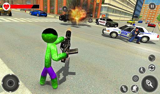 Amazing Green Rope Hero - Grand Vice Town screenshot 5