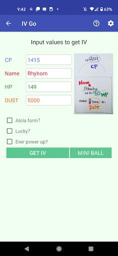 IV Go（get IV ranking） screenshot 1