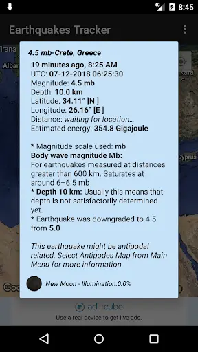 Earthquakes Tracker screenshot 3