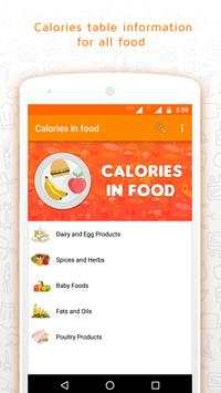 Calories in food screenshot 1