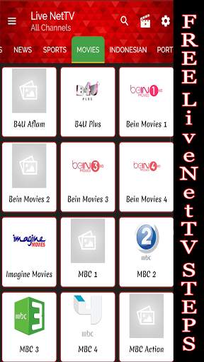 Steps Live Net TV every channel in live net tv screenshot 2