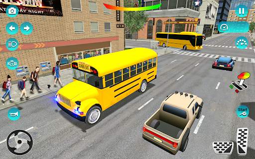 Coach School bus driving game screenshot 4