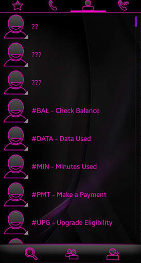 THEME SWIPE DIALER SPETRA PINK GLASS screenshot 4