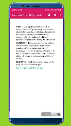 Food and Infertility screenshot 4