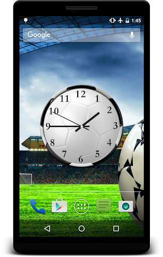 Football Clock Live Wallpaper screenshot 1