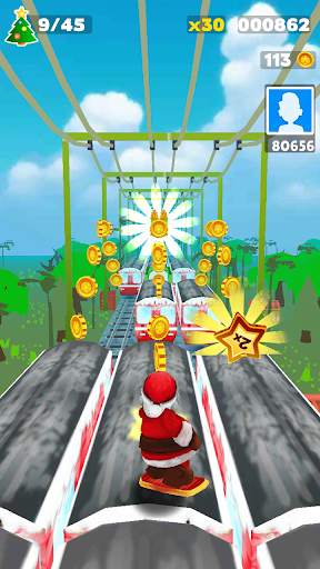 Santa Rail Rush Challenge screenshot 6