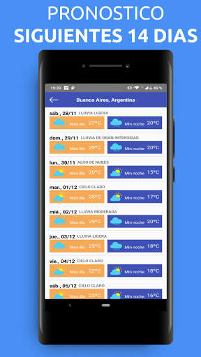 Pronóstico del Tiempo actual screenshot 3