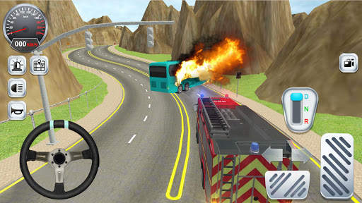Modern Fire Truck Simulator 3D screenshot 3