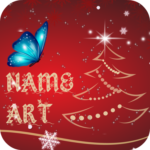 Christmas Card Name Art Maker icon