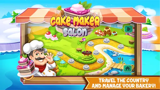 Cake Maker Salon: Bakery Story स्क्रीनशॉट 2