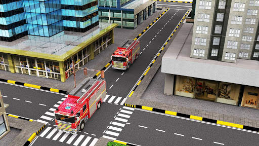 Fire Truck Driving Rescue Sim screenshot 2