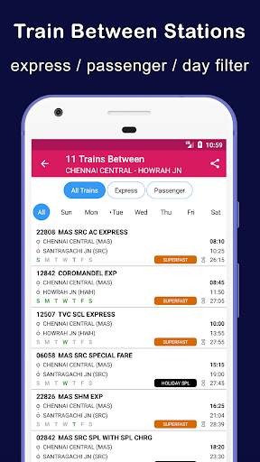 Indian Train Status - minits скриншот 6