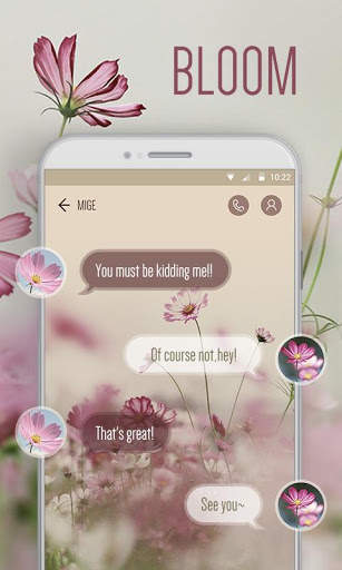 GO SMS BLOOM THEME screenshot 1