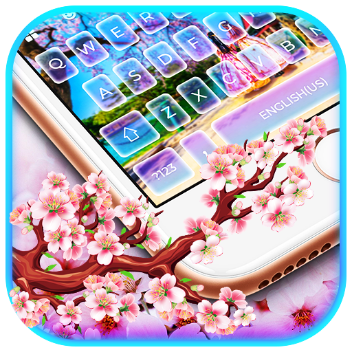 Animated Keyboard Theme - Saku أيقونة