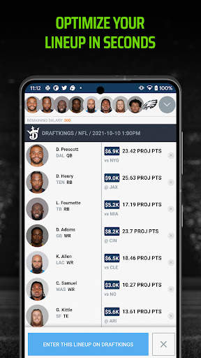 LineupHQ Express DraftKings screenshot 4