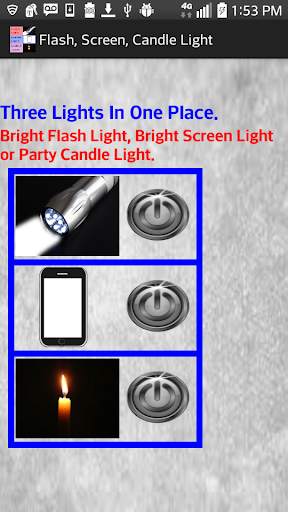 Flashlight, Candle, Screen Lite Bright Flash Light screenshot 2