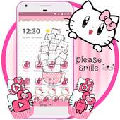 Princess Kitty Pink Cute Cartoon Theme 1.1.0