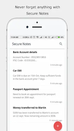 My Vault - Offline Password and Notes Manager स्क्रीनशॉट 5