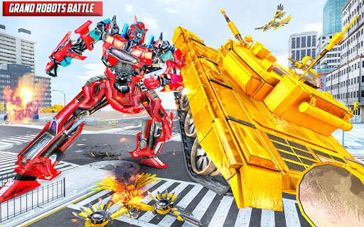 Tank Robot Game 2020 – Police Eagle Robot Car Game screenshot 23