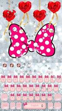 Lovely pink diamond keyboard theme screenshot 4