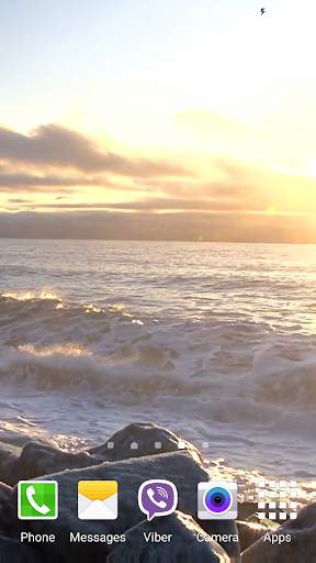 Waves on Rocks Video Wallpaper screenshot 4