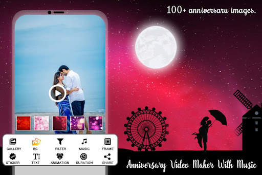 Anniversary Video Maker with Music screenshot 1
