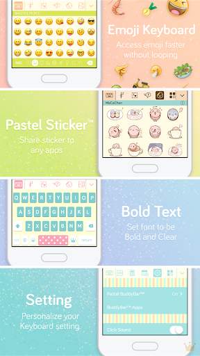 Pastel Keyboard Theme Color - VIP Premium screenshot 8