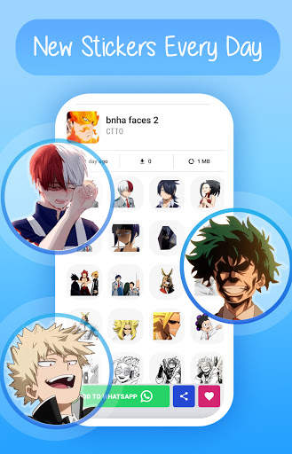Anime Stickers for WhatsApp screenshot 2