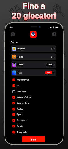 Spia Gioco da tavolo per feste screenshot 3