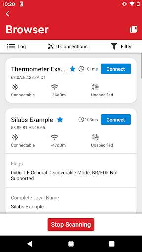 EFR Connect screenshot 1