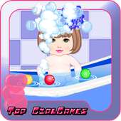 Girl Baby Day Care Game logo