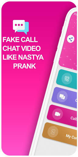 fake call and live chat Nastya -prank screenshot 1