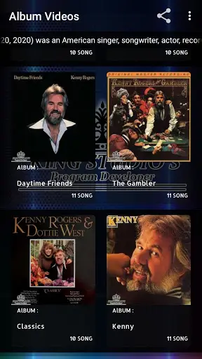 KENNY ROGERS Offline MP3 & Video Album Collection screenshot 10