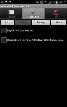 Vehicle Maintenance - Lite screenshot 3