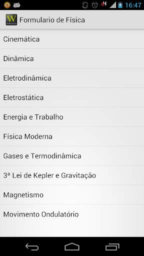 Formulário de Física screenshot 1