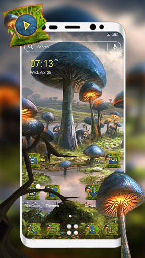 Mushroom Land Launcher Theme screenshot 1