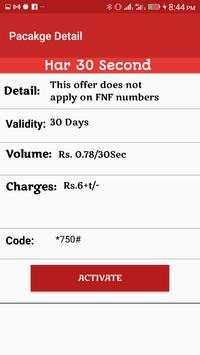All Internet call, sms Packages 2019 screenshot 3