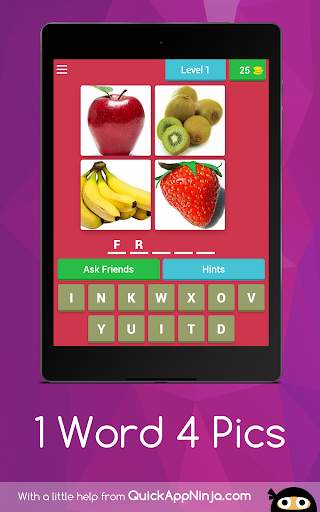 1 Word 4 Picture's Quiz (guess and Earn) स्क्रीनशॉट 13