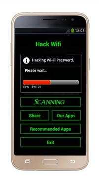 Wifi password hacker prank screenshot 2