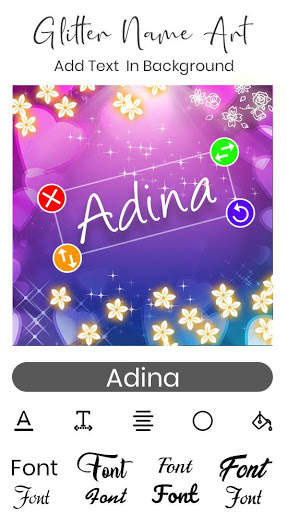 Glitter Name Art screenshot 5